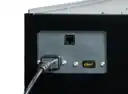 Thumbnail of Video and power connections on a monitor lift